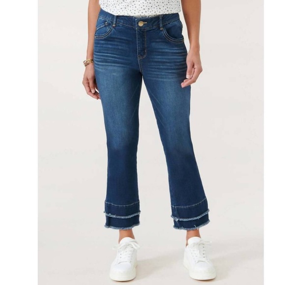 Democracy Blue Luxe Touch Ab Solutions Kick Flare Jean - Picture 3 of 9